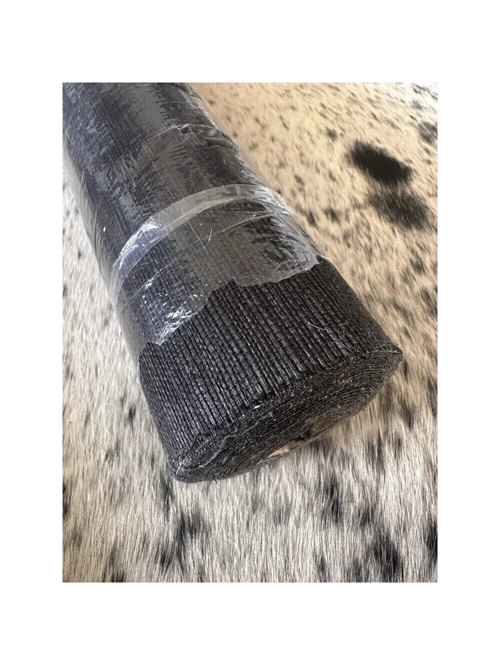 Schumacher Natural Grasscloth Haruki Wallpaper Roll Jet (Black) #5004715 run 007